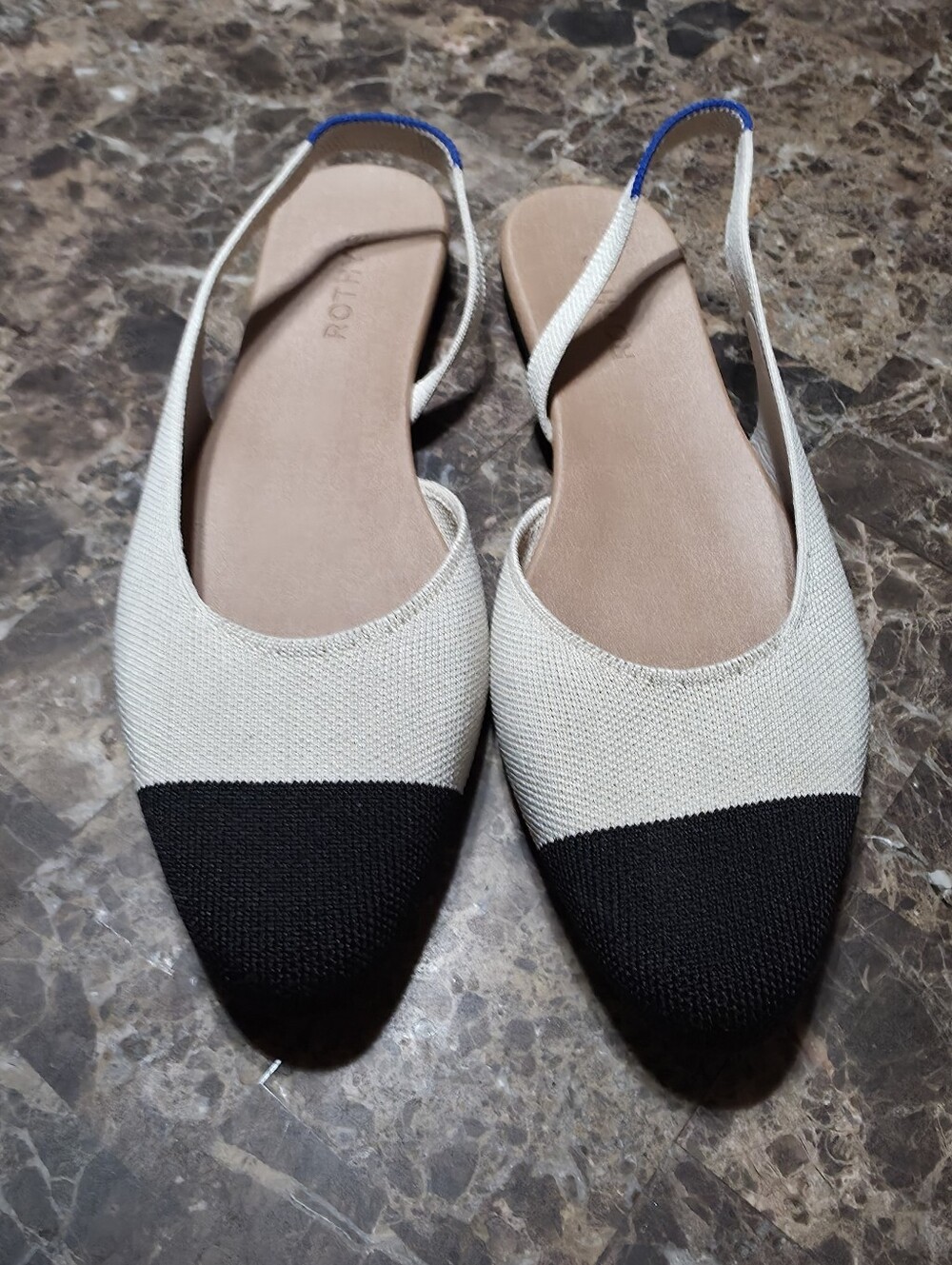 Rothy's Woman's Almond Slingback Conche Captoe Size 11 - Picture 2 of 6